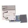 9-Pin Motherboard To 2 Ports Usb 2.0 A Female Internal Header Adapter