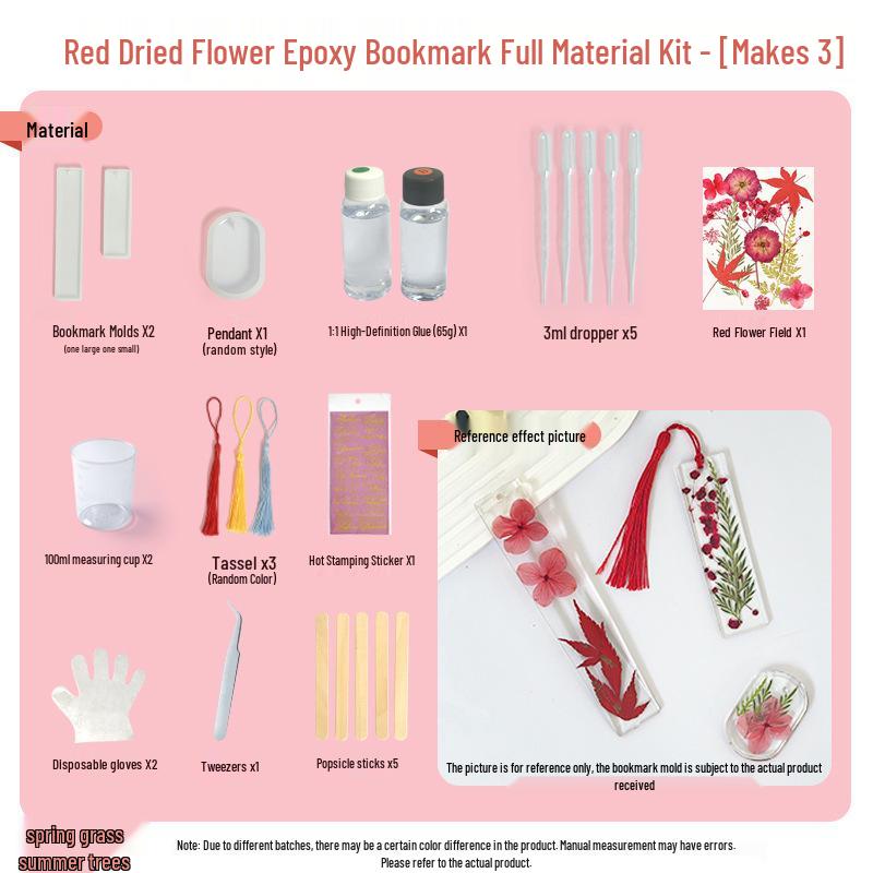 Handmade Crystal Epoxy Dried Flower Coaster DIY Kit for Kids - Back To School Gift