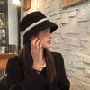 Princess Cloche Hat Handmade Woolen Hat Elegant Sun Hat Surprise Gift for Girlfriend for Vacations French Style
