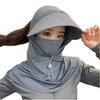 Cappello da Sole con Coulisse per Donna, Maschera Facciale con Protezione UV Estiva