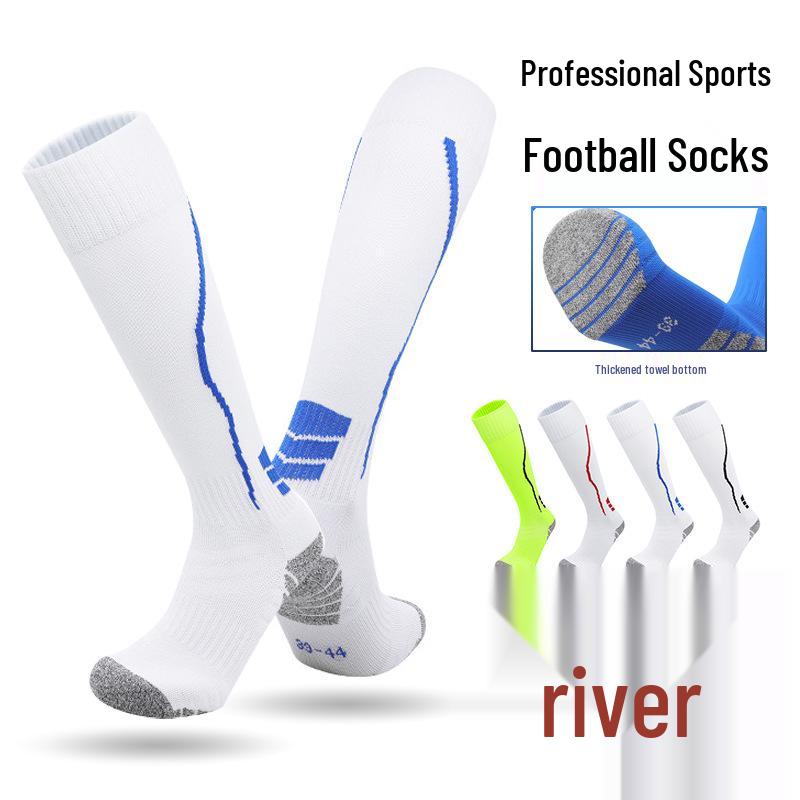 Unisex Long Tube Football Socks: Professional, Wear-Resistant, Sweat-Wicking, Non-Slip Sports Socks for Teens and Adults