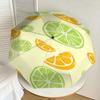 1PC Lemon Lime Automatic Open/Close Umbrella with Windproof, 8-Rib Sturdy Canopy, Durable Ribs, Fashionable Design, Outdoor Accessory, Fun Prin, Holid