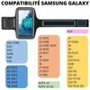 Pink Sports Armband Compatible with Samsung A10-A20-A40-A41-S10-S20-S21 5G-S22 5G - Adjustable Protection Running Sport Gym Phonillico®