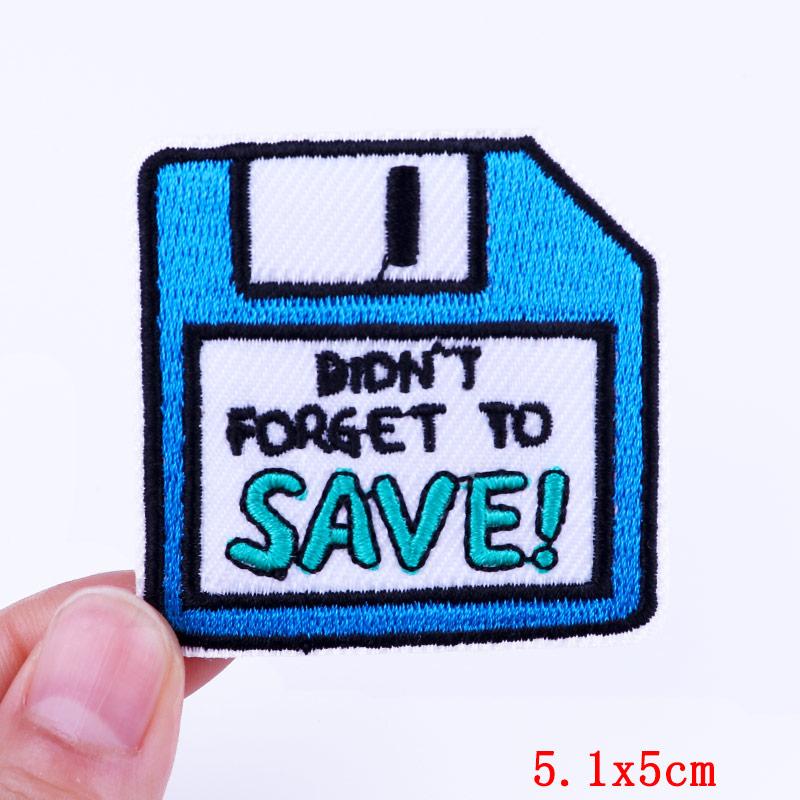 Cartoon Embroidery Patch Iron On Patches For Clothing DIY Radio Game Console Camera Patch Embroidered Patches On Clothes Decor