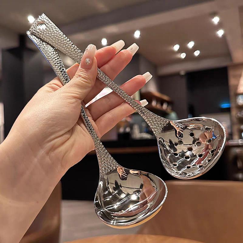 Stainless Steel Soup Spoon Deepen Large Capacity Spoon Silver Mirror Polished Flatware Soup Rice Home Kitchen Tableware