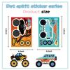 81624Pcs Make A Face Monster Truck Diy Puzzle Stickers Cool Off-Road Vehicle Decals Kids Diy Assemble Jigsaw Party Decoration