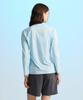 Leijibi [Set] Essential Loose Fit Long Sleeve Zip-Up Rash Guard + Swimsuit Shorts Set W Sky Blue