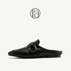 26 Spring/Summer New Women's Shoes Genuine Leather Retro Muller Lefu Shoes Half Slippers Women's Outerwear