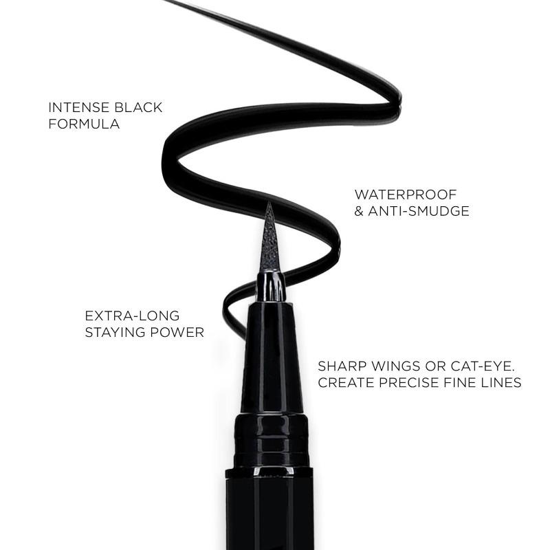 1PC waterproof, sweat-proof and non-smudging thick black extremely thin head long-lasting eyeliner pen eyeliner pen