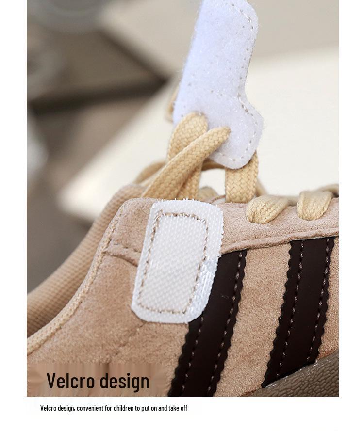 Children's Retro Fashion Sneakers - Thick-Soled Casual Trainers for Boys and Girls