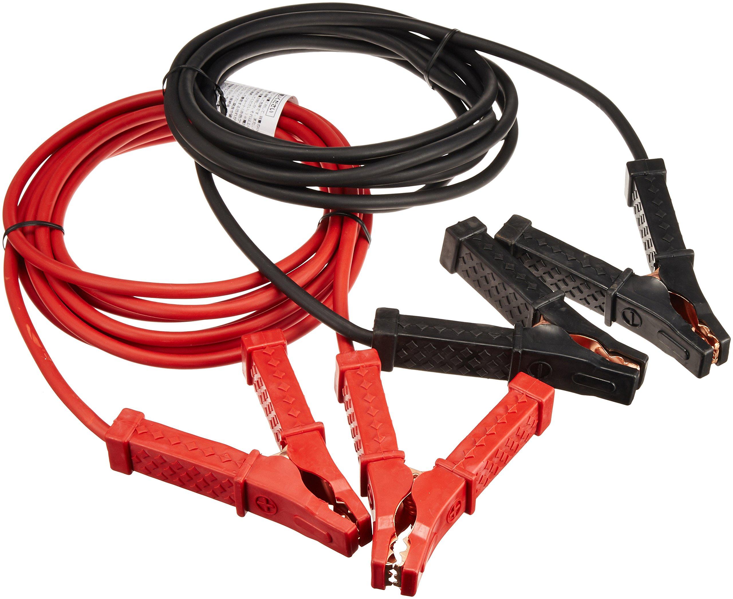 

AUG (Augu) Booster Cable, 12/24V, 100A, 5.0M, I-51, for Light Cars to Large Passenger Cars, Hybrids, and HVs, Automotive Tool