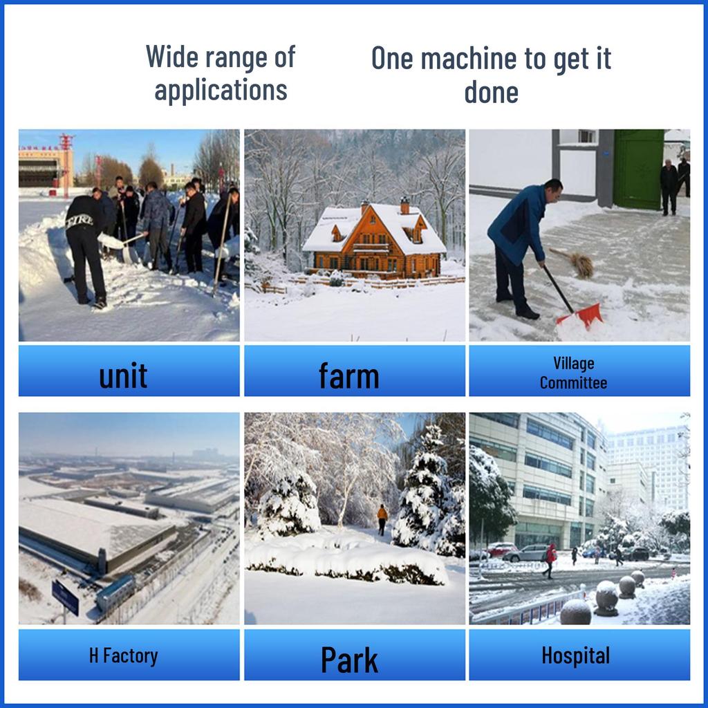 Compact Municipal Snow Sweeper and Road Snow Blower