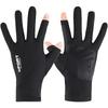 4pair of men's performance breathable quick drying exposed fingers anti slip sunscreen suitable for cycling and fishing