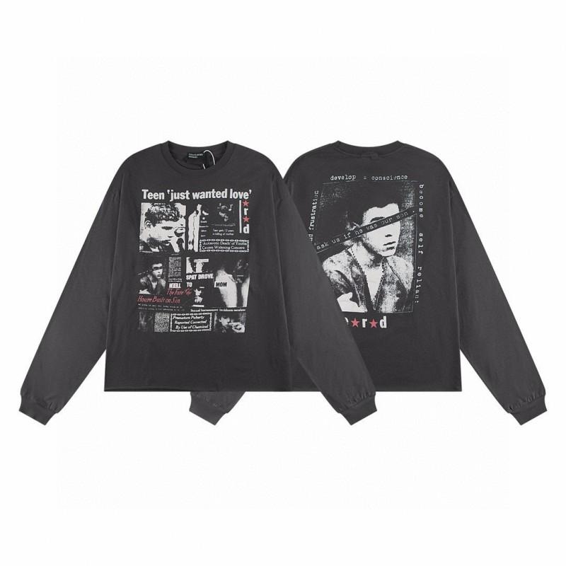 Unisex Oversized Hoodie With Distressed Washed Cotton Print Streetwear Youth Fall