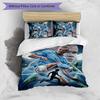 Set Biancheria da Letto 3 Pezzi Stampato Erling Haaland Traspirante Copripiumino con Federe Biancheria da Letto Decorativa per Camera da Letto Casa