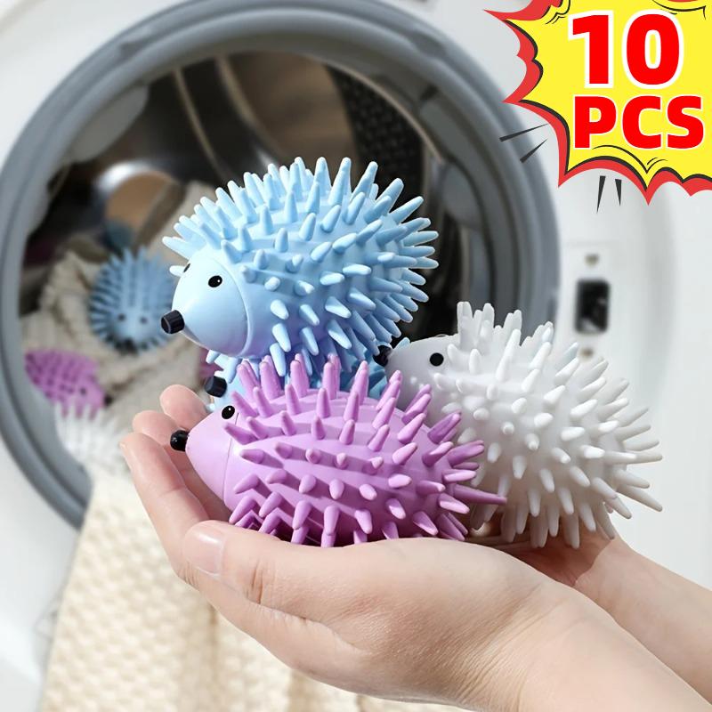 Reusable Hedgehog Laundry Balls Anti-Tangle Anti-Wrinkle Hair Removal Washing Machine Dryer Fabric Softener Laundry Care Tool