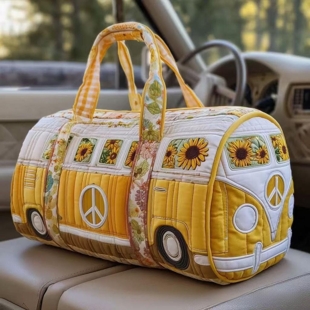 Borsa da Viaggio Stampa Digitale 3D in Spugna per Autobus a Corto Raggio con Tessuto in Poliestere per Viaggi di Piacere