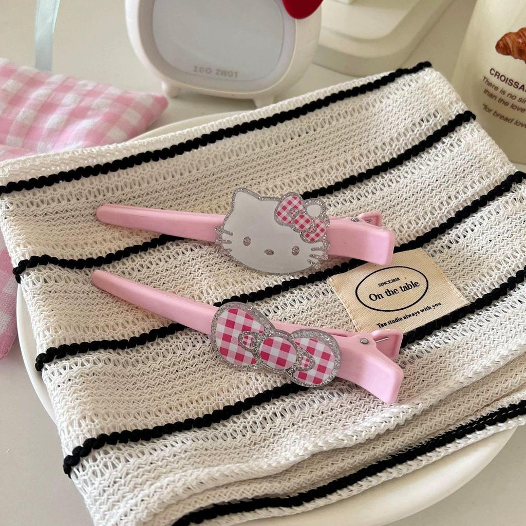 12cm Kitty Hair Clip - Ideal for Any Hair Volume, Seamless Cute One-Word Bangs Accessory