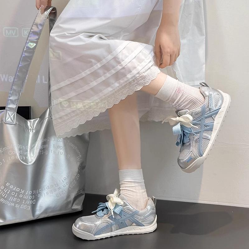 Женские тренировочные кроссовки с толстой подошвой, сетчатые, дышащие - 2025 Лето, нишевые, универсальные, Agan Sports, повседневные кроссовки Size 40