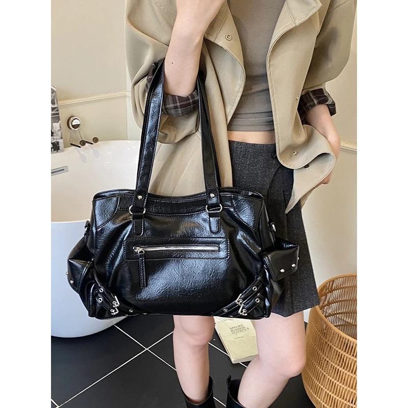 High-end Large-capacity Crossbody Bag, Single-shoulder Commuter Tote Bag
