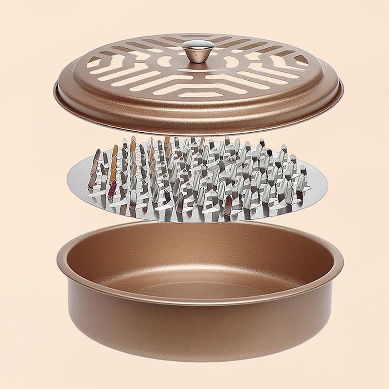 Mosquitoes Coil Holder Tray Frame Stainless Steel Round Rack Plate For Spirals