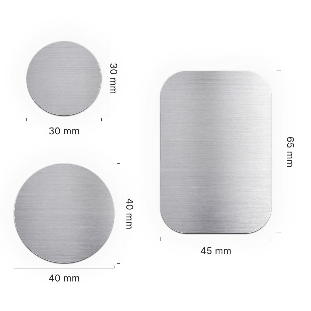 Metal Plate Disk For Magnetic Car Phone Holder Stand Replacement Metal Plate Kit With Adhesive For Magnet Mobile Holder Mount