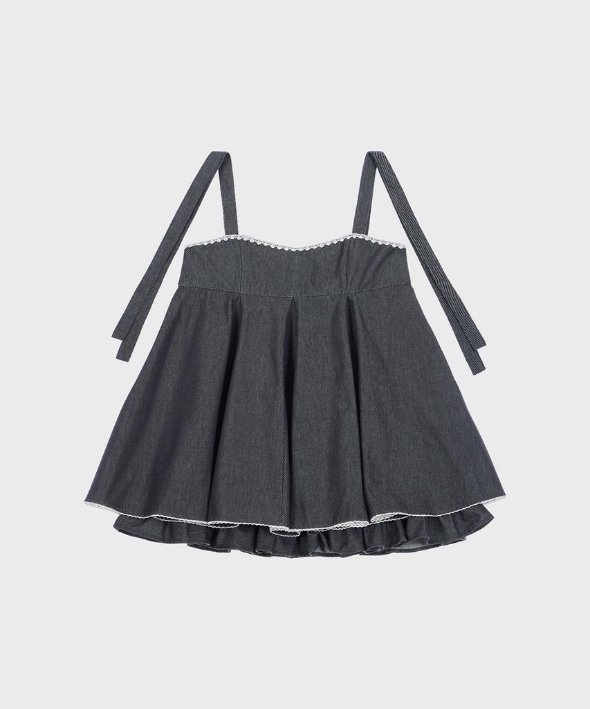 Alkialka Balloon Mini Dress (Black)