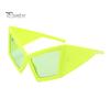 Break-resistant Sunglasses Futuristic Geometric Sunglasses, Edgy Triangle Frame Shades, Trendy UV Eye-catching Protection Sun Glasses for Women Street