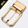 Men's Stainless Steel Double-Sided Rotating Pin Buckle for Perforated Belts