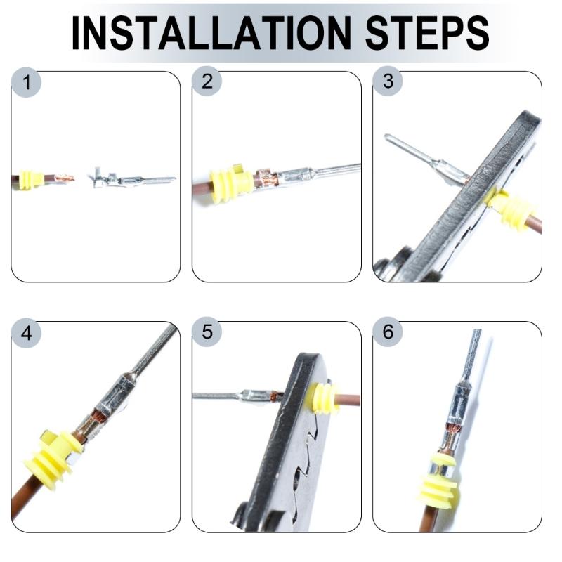 Electrical Pin Connectors Car Wire Terminals Connector Pin Auto Electric Connector 1/1.5/1.8/2.2/2.8/3.5mm Easy to Use