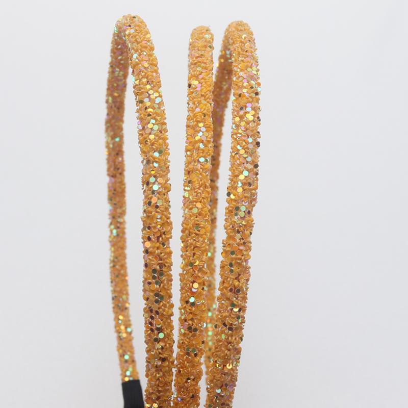 3 Piece Girls Glitter Hair Accessories Kids Soft Hair Bands Headbands Children Party Hairbands