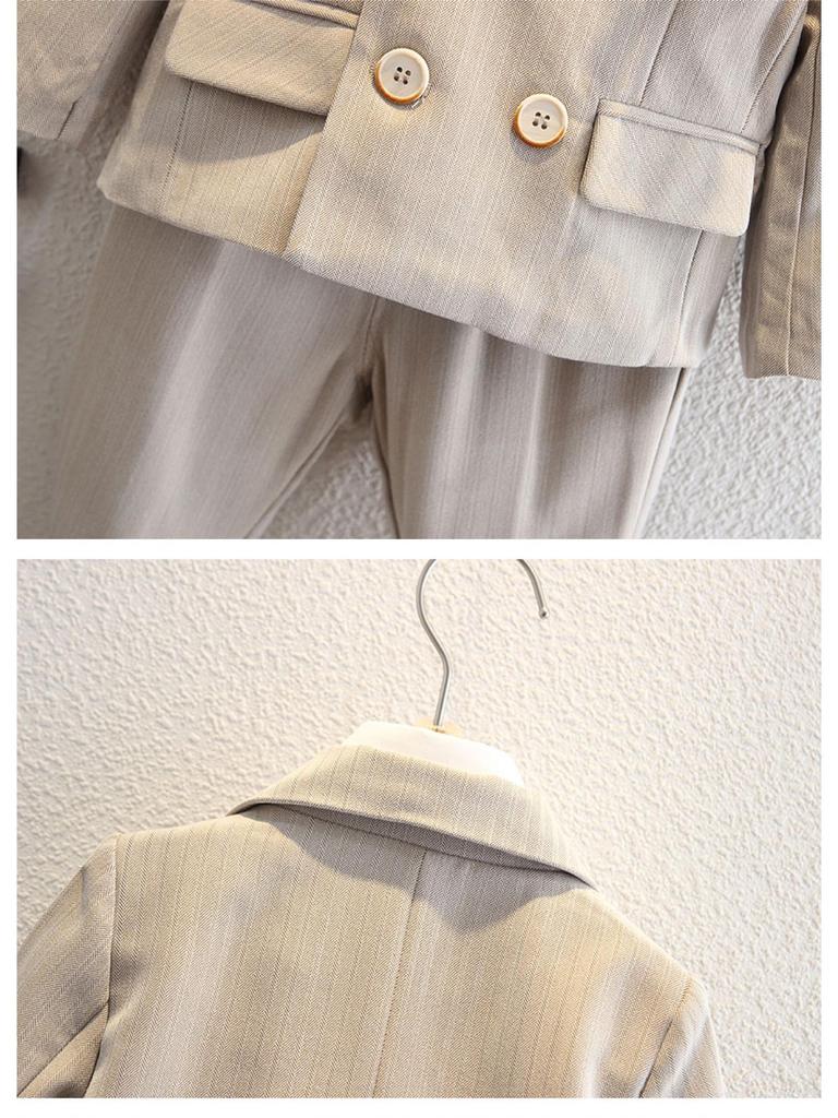 Jungen Dreiteiliger Festanzug mit Weste - Pageboy Geburtstagsoutfit