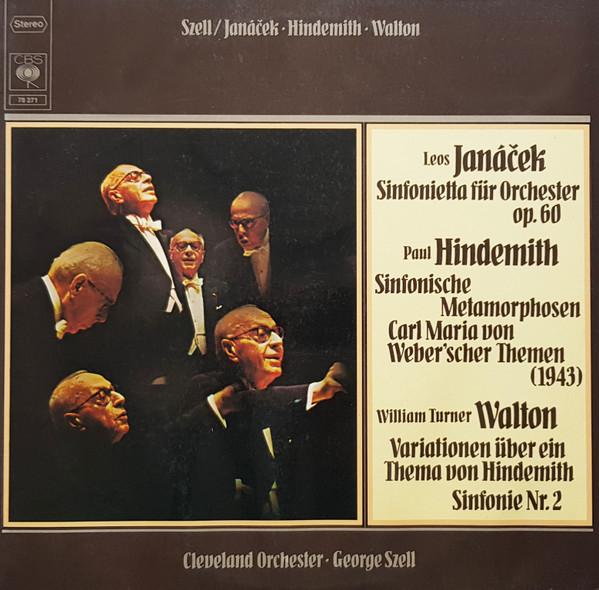 

LP Record JANACEK GEORGE SZELL HINDEMITH W Sinfonietta Fur Orchester Op. 60 78271 CBS 1975 Germany Classical Used