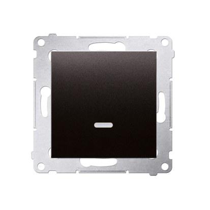 Single-pole switch with LED illumination (module) 10AX, anthracite Simon54