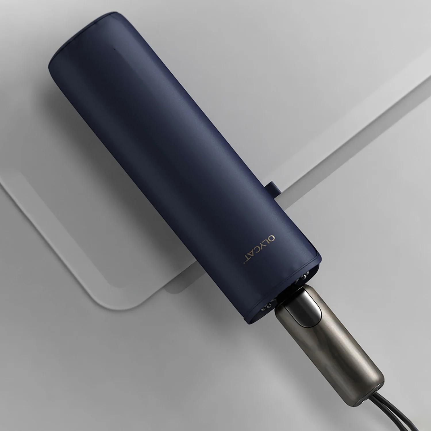 Автоматический зонт для мужчин 10 спиц ветрозащитный большой дождевик деловой стиль — фото 6