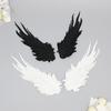 Original Lolita Feather Black And White Two-Color Embroidery Opposite Edge Clip Angel Wings Lolita Accessories Demon Wings