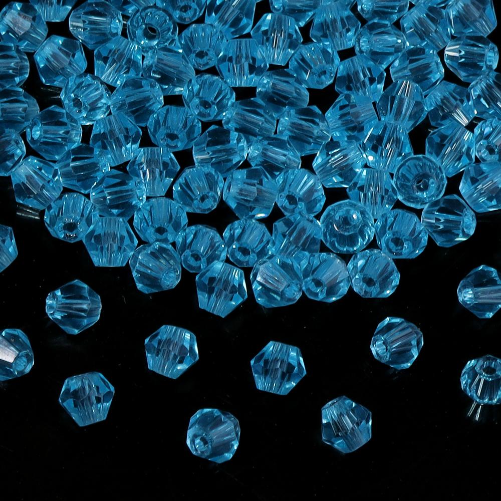 200pcs/lot 4mm Colorful Glass Crystal Beads Bicone Beads Loose Spacer Beads For Jewelry Making DIY Bracelet Necklace Accessories