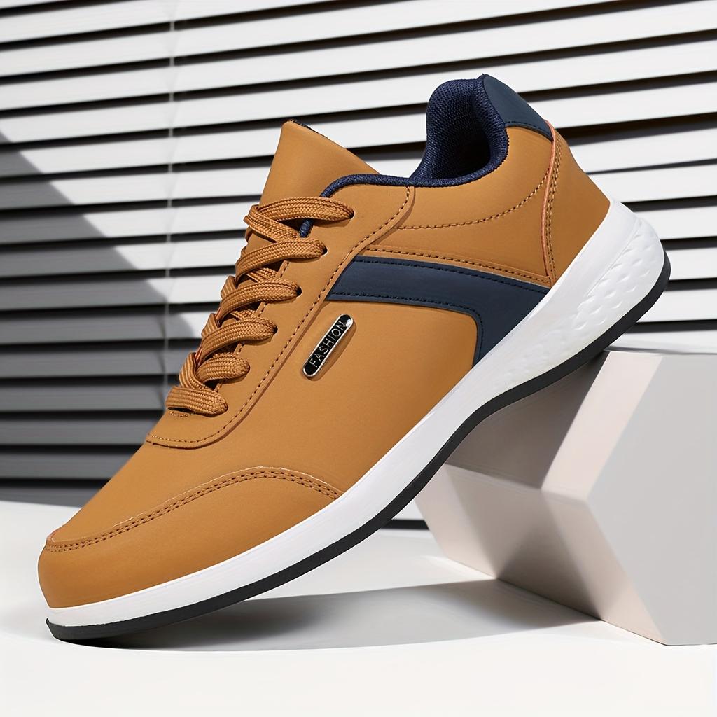 Herren Klassischer Britischer Stil Lässige Business Schuhe Low Top Schnürschuhe Runde Zehen Alltagskomfortschuhe Minimalistische Freizeitschuhe Schnürschuhe Sportschuhe
