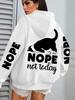 Y2K Dog Print Women's Pocket Hoodie - Casual Autumn Pullover
