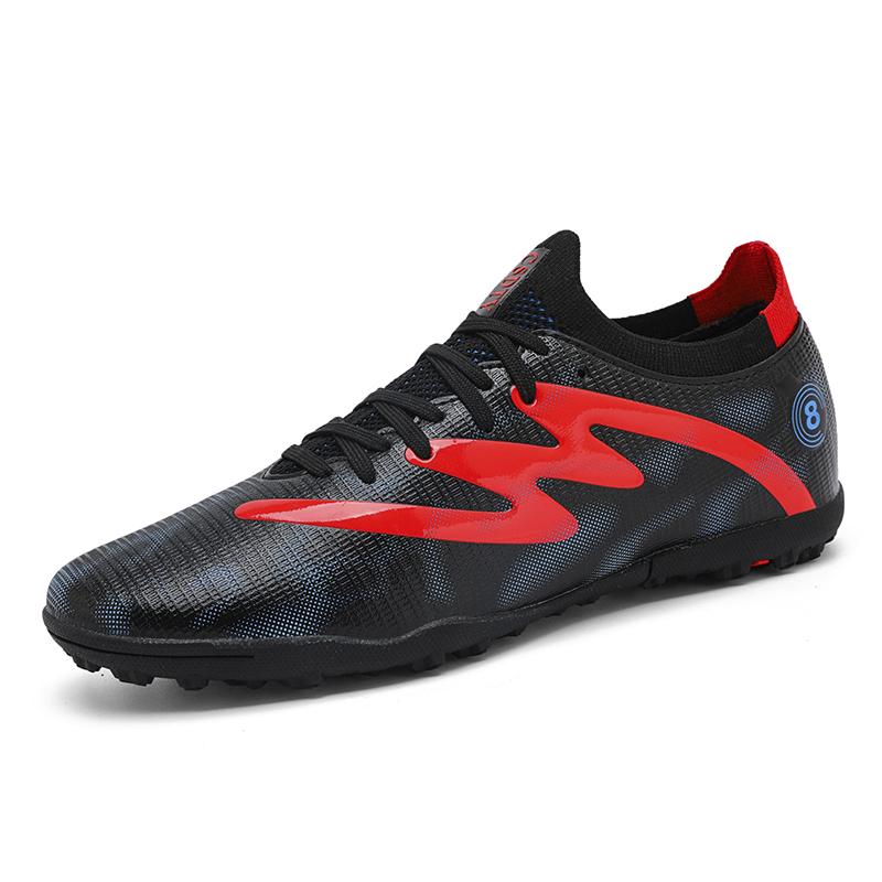 Mode Professionelle Fußballschuhe Für Herren Outdoor FG TF Schnürschuhe Herren Fußballschuhe Original Leicht Rutschfest Jugend Futsalschuhe