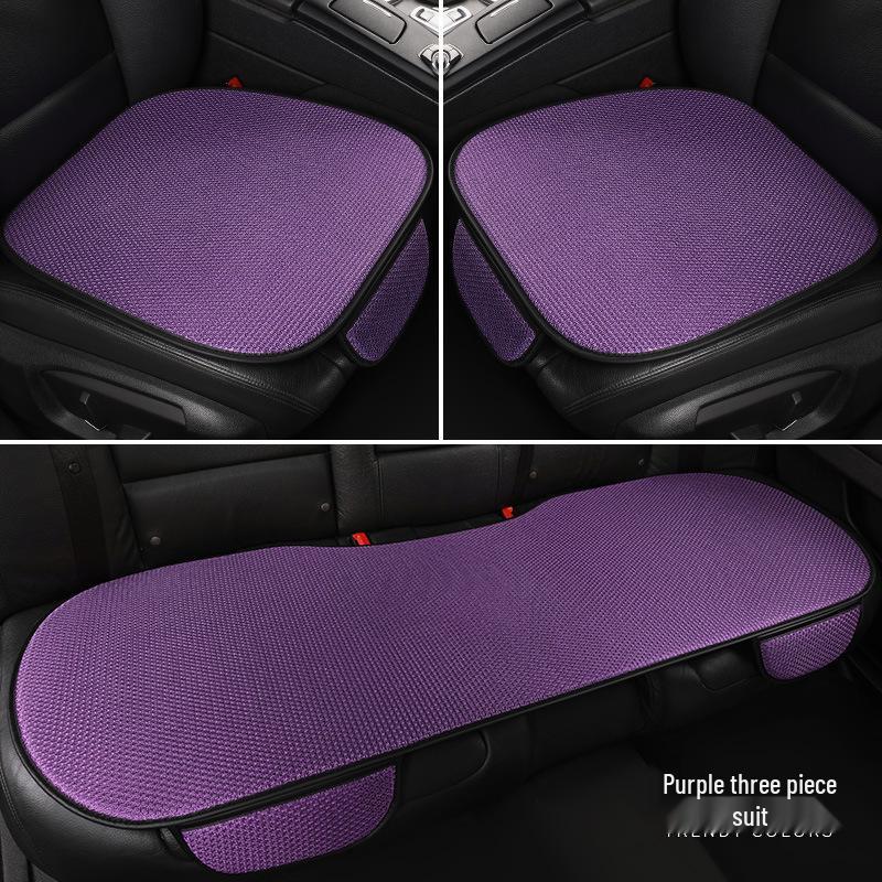 

All-Season Ice Silk Car Seat Cushion - Breathable, Cool & High-End Front Single Seat Фіолетовий