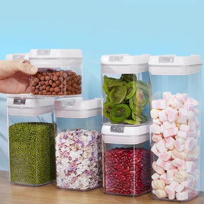 Kitchen Organizer Plastic Stackable Food Storage Container Leak Proof Food Storage Container for Cereals Corns Grains Beans