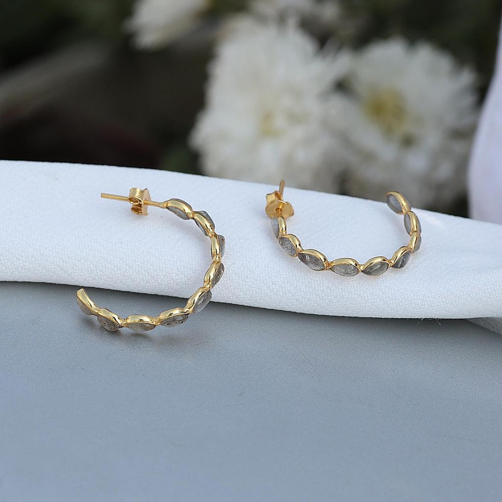 Gold Plated Jewelry, Silver Jewelry, Dainty Earrings, Gift For Her, Women Jewelry