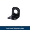 DC Gear Motor with Worm and Planetary Gearbox and Mounting Bracket