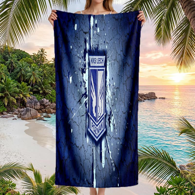 Lech Poznan Beach Towel Soft Microfiber Summer Towel Quick Dry Absorbent Towel for Beach Swimming Pool Travel