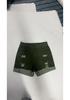 High-Waisted Women's Elastic Denim Street Style Shorts