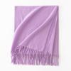 Cashmere Feel Solid Color Women's Imitation Cashmere Scarf Spring Atmosphere Korean Style Versatile Mid Length Shawl Scarf