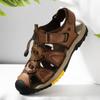 Fashion Brand Summer Men's Sandals Genuine Leather Beach Roman Sandals New Comfortable Men Outdoor Sneakers Plus Size Summer Men Shoes