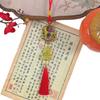 Gold Lucky Design Goat Hanging Ornaments Red Tassels Chinese New Year Decor  Festive Decor