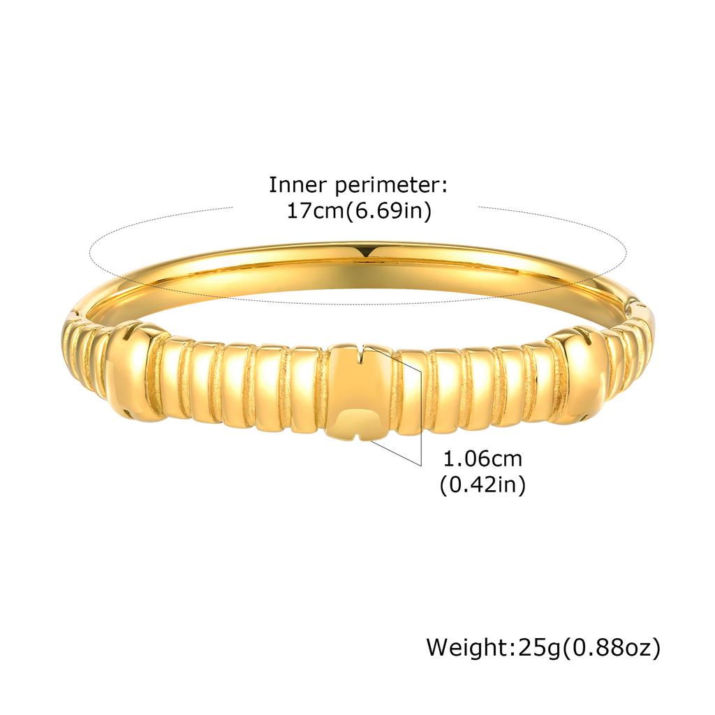 Fashion Twist Chain Stainless Steel Bangle Bracelet for Women Minimalist Vintage Irregular Cuff Bracelets Openable Jewelry Gifts